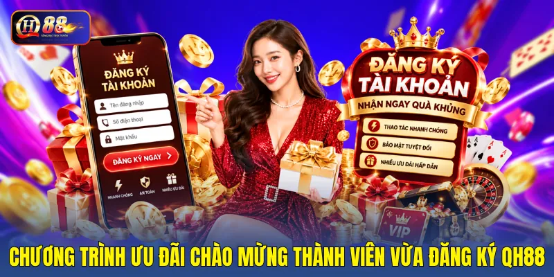 Chương trình ưu đãi chào mừng thành viên vừa đăng ký QH88