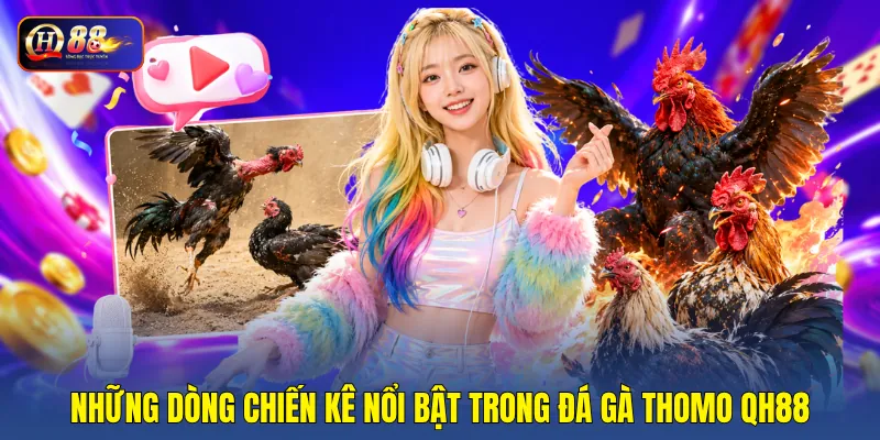Những dòng chiến kê nổi bật trong đá gà thomo QH88